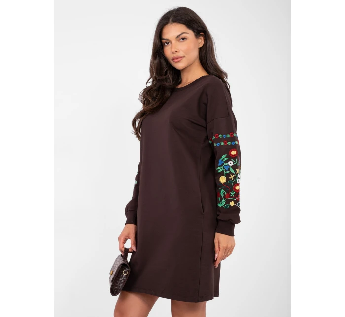 Šaty RV SK 8979.94P tmavohnedé