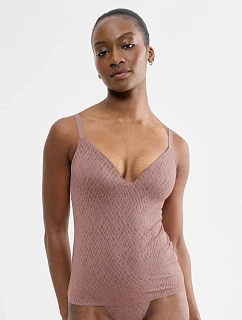 Tielko sloggi ZERO Feel Bliss THE UP PushUp Shirt, hnedé Cacao – SLOGGI