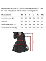 657-1 Elegantné midi šaty s obálkovým výstrihom a tylovými rukávmi - čierne 657-1 Elegantné midi šaty s obálkovým výstrihom a tylovými rukávmi - čierne