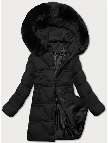 Dámska zimná bunda s kapucňou J Style čierna (16M9192-392) Dámska zimná bunda s kapucňou J Style čierna (16M9192-392)