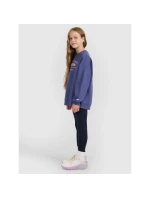 Dívčí mikina oversize bez kapuce model 21730470 - 4F Dívčí mikina oversize bez kapuce model 21730470 - 4F