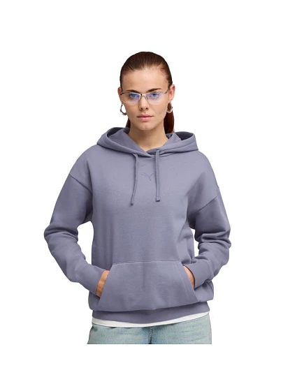 Puma Dámska mikina s kapucňou ESS Centered Cat Logo Relaxed Hoodie purple 692917 65
