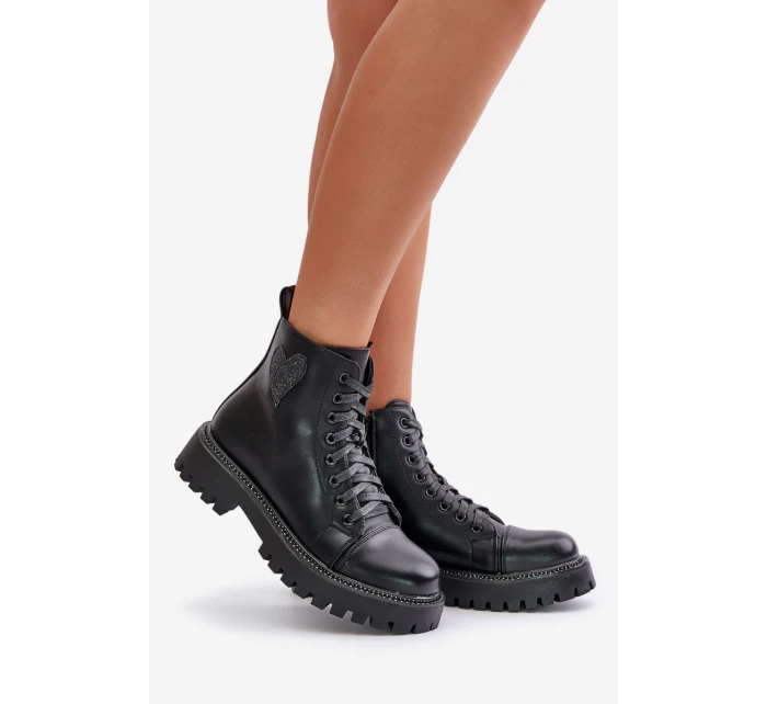 Boty Na Zip S Dekorativním Černé model 21671148 - Boto Boty Na Zip S Dekorativním Černé model 21671148 - Boto