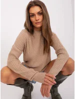 Sweter AT SW model 18884774 beżowy - FPrice Sweter AT SW model 18884774 beżowy - FPrice