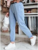 Dámské kalhoty chinos s páskem modré Dstreet model 21986512 - FashionStreet