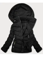 Dámska krátka páperová zimná bunda Black (5m726-392)