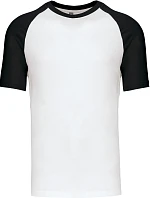 Kariban K 330 Baseballové tričko 20.K330 biele/čierne