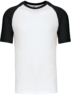 Kariban K 330 Baseballové tričko 20.K330 biele/čierne