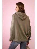Mikina s kapucí model 20958542 khaki - K-Fashion Mikina s kapucí model 20958542 khaki - K-Fashion