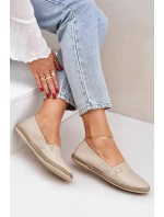 Elegantní Kožené Espadrilky Dámské Béžové model 21684033 - Zazoo