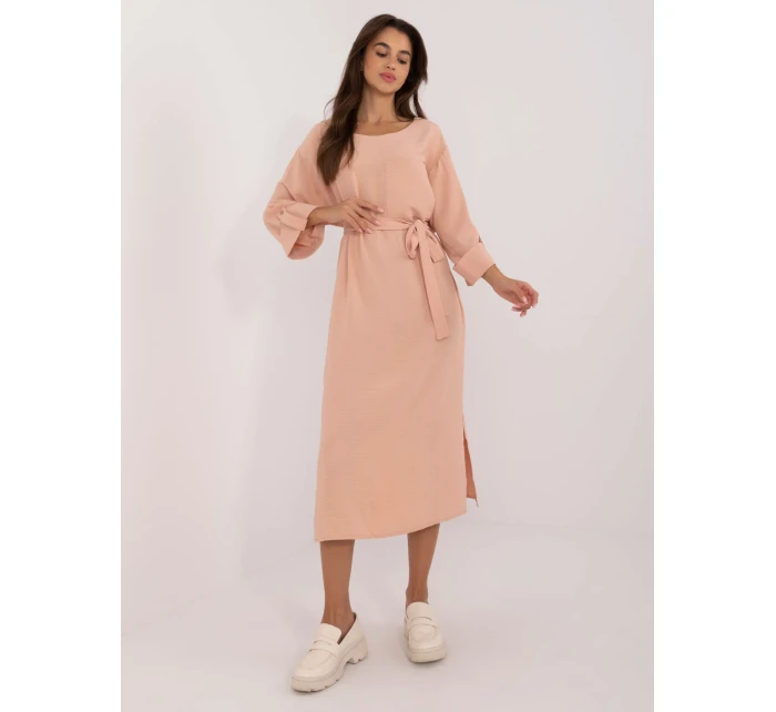 Šaty LK SK 509694.61 broskyňová