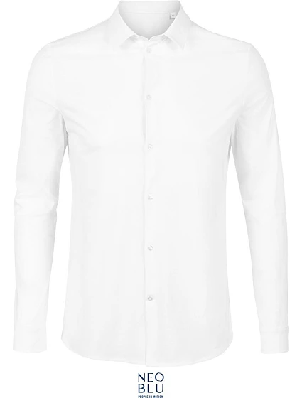 NEOBLU Balthazar Men Košele s dlhým rukávom 24.3198 optic white