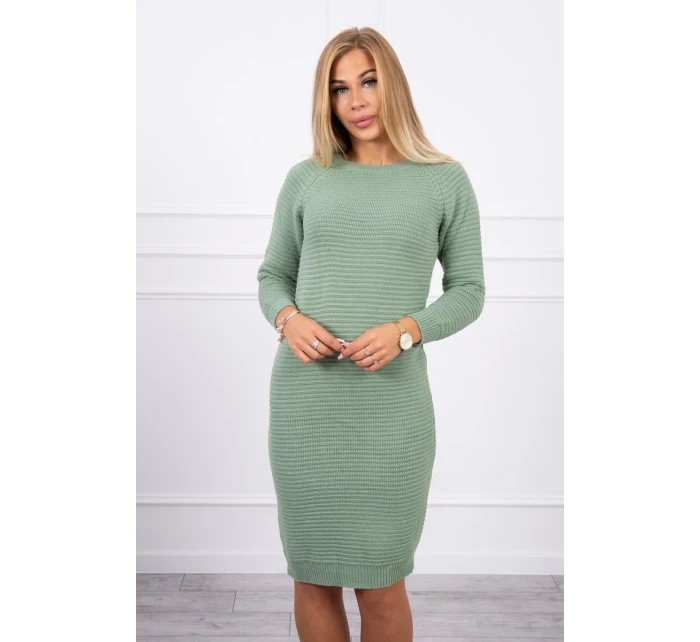 Svetr Šaty pruhované tmavě mátové