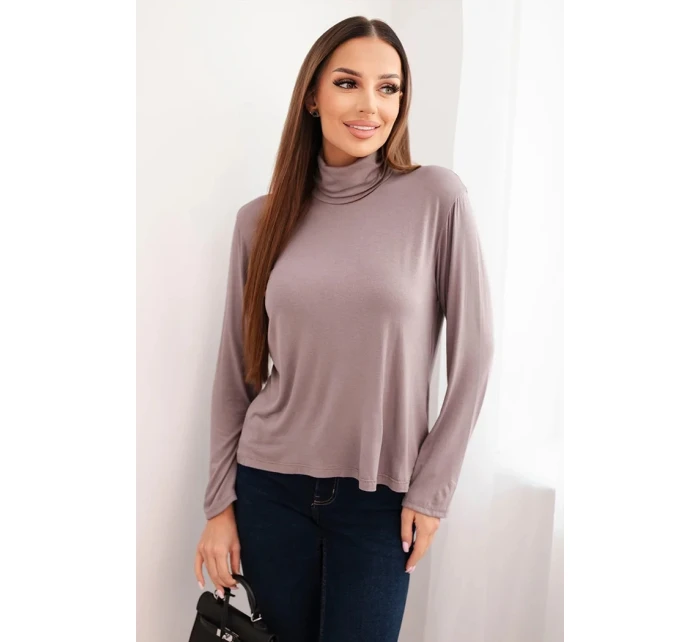 Dámská viskózová blůza s rolákem a dlouhým rukávem fango Dámská viskózová blůza s rolákem a dlouhým rukávem fango