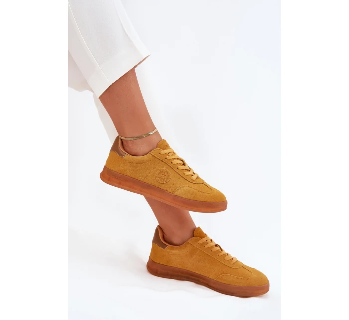 Dámské Semišové Tenisky Big Star model 21703168 HIPOLY SYSTEM Žluté - Big Star Shoes Dámské Semišové Tenisky Big Star model 21703168 HIPOLY SYSTEM Žluté - Big Star Shoes