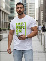 Koszulka męska casual z nadrukiem biała model 22144388 - FashionStreet