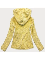 Žltá melanžovej plyšová dámska mikina (HH008) Žltá melanžovej plyšová dámska mikina (HH008)