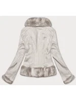 Dámska krátka bunda Ann Gissy light beige (K0327)