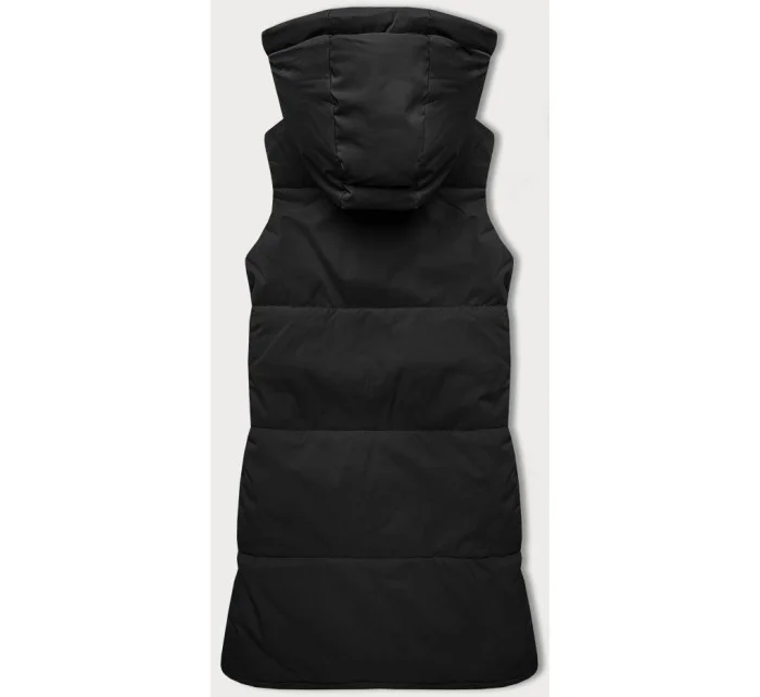 Čierna obojstranná dámska vesta z jahňacieho mäsa J Style (16M9166-392)
