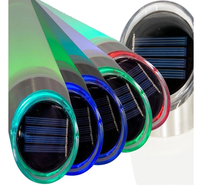 LAMPA SOLARA 4 LED 2 FARBY 32,5CM LAMPA SOLARA 4 LED 2 FARBY 32,5CM