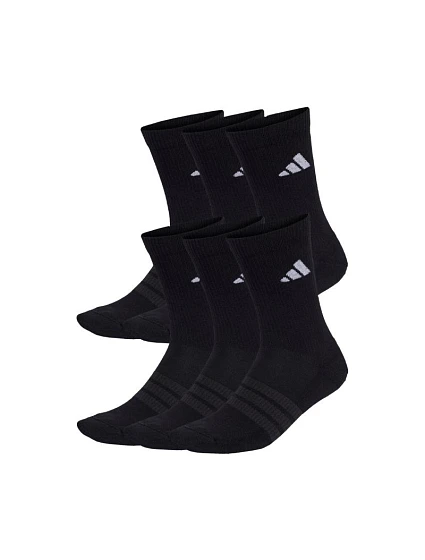 Adidas Cushioned Crew 6 párov ponožiek čiernych KE5499 Adidas Cushioned Crew 6 párov ponožiek čiernych KE5499