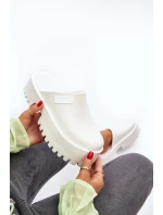 Damskie Klapki Na Masywnej Podeszwie Big Star NN274015 Białe