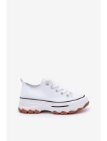 Nízké Dámské Tenisky Na Platformě Bílé model 21683102 - EVENTO Nízké Dámské Tenisky Na Platformě Bílé model 21683102 - EVENTO