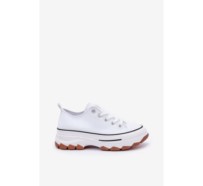 Nízké Dámské Tenisky Na Platformě Bílé model 21683102 - EVENTO Nízké Dámské Tenisky Na Platformě Bílé model 21683102 - EVENTO