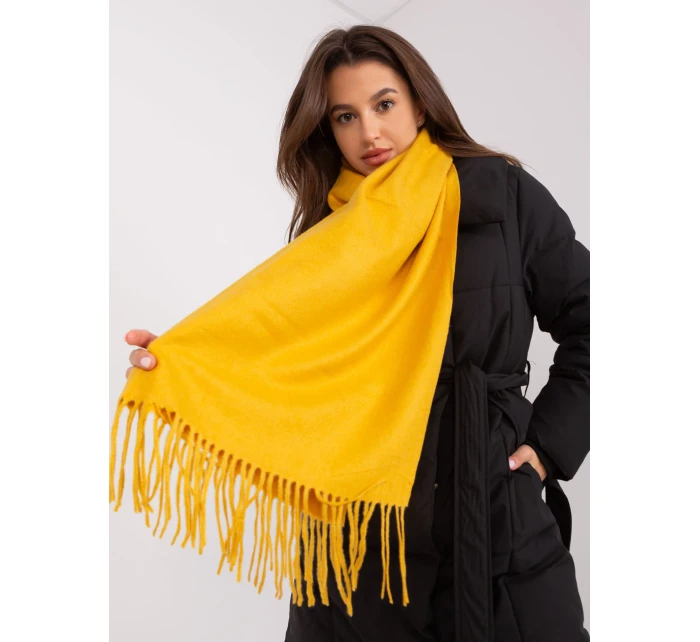 Szalik AT SZ model 18970060 ciemny żółty - FPrice Szalik AT SZ model 18970060 ciemny żółty - FPrice