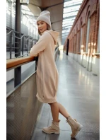 Dámské denní šaty béžové model 19139542 - Fasardi Dámské denní šaty béžové model 19139542 - Fasardi