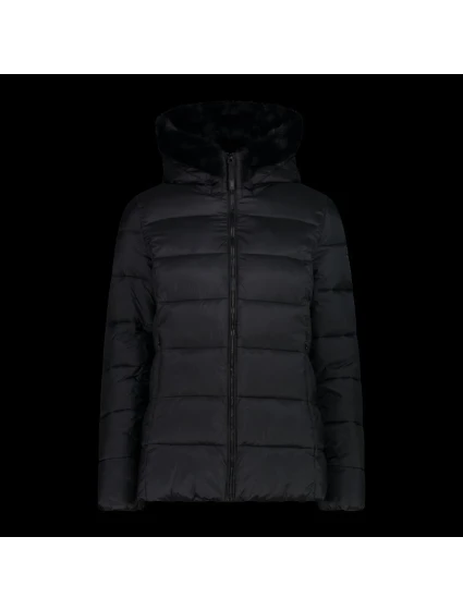 CMP dámska zimná bunda s kapucňou športová zateplená čierna (34K0036F/U901)