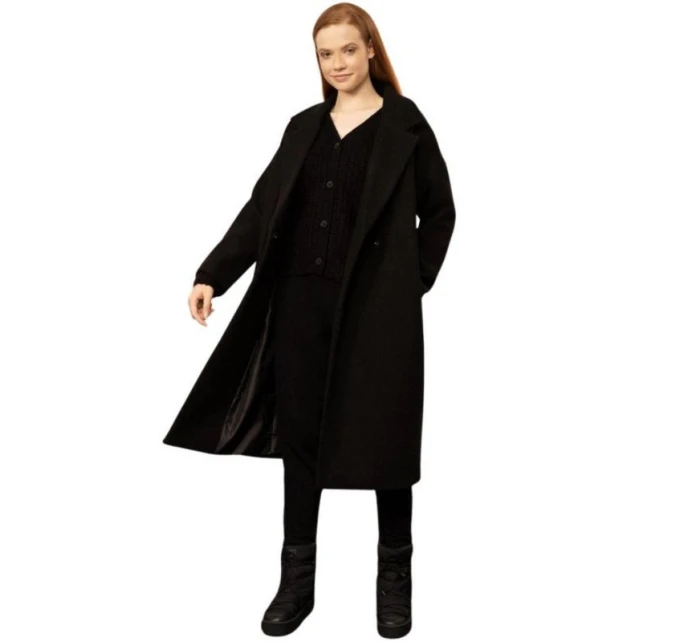 dámský tmavě černý kabát model 21887735 20S - Outhorn