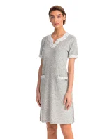 Vamp - Pohodlné jednofarebné froté šaty 14535 - Vamp Vamp - Pohodlné jednofarebné froté šaty 14535 - Vamp