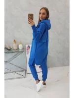 Hrejivá súprava s dlhou mikinou nevädzovo modrá