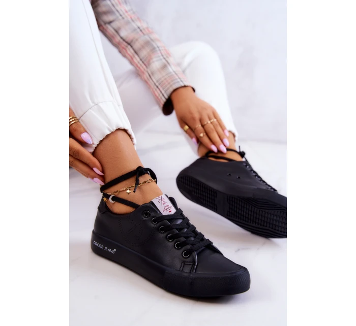 Dámské nízké tenisky model 21578018 černá - Cross Jeans Dámské nízké tenisky model 21578018 černá - Cross Jeans