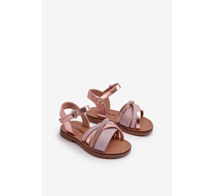 Lesklé Dětské Na Suchý Zip Růžové model 21663097 - Boto