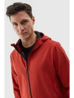 Kurtka Męska Softshell Z Kapturem 4F 4FWAW24TSOFM283-61S Czerwona