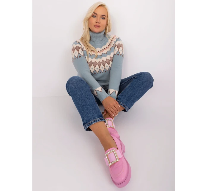 Sweter PM SW model 18949223 mietowy - FPrice Sweter PM SW model 18949223 mietowy - FPrice