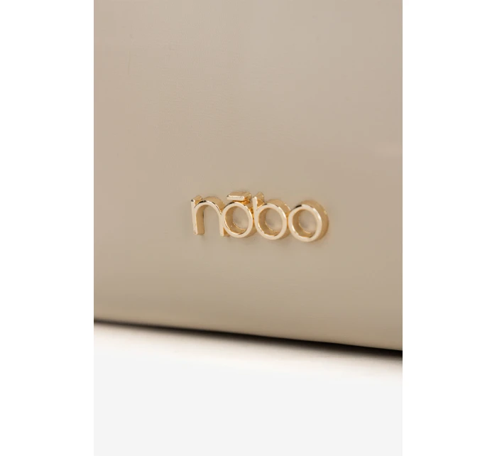 Dámska nákupná taška so sponou Nobo - svetlo béžová