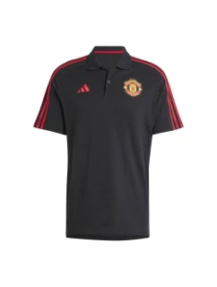 Pánske polo tričko Manchester United M IT4165 Black pattern - Adidas