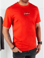 Pánské tričko s potiskem oranžové Dstreet model 21973833 - FashionStreet
