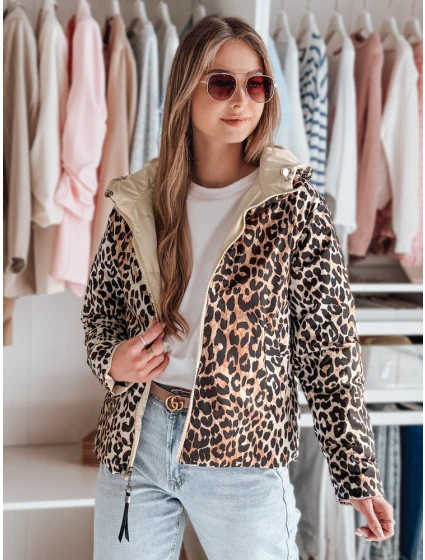 Dámská oboustranná přechodná bunda béžová Dstreet model 21986919 - FashionStreet