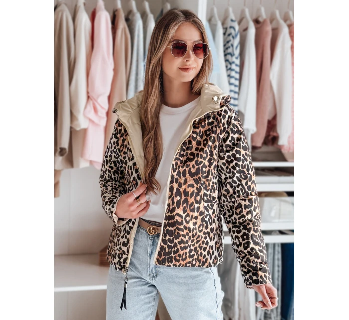 Dámská oboustranná přechodná bunda béžová Dstreet model 21986919 - FashionStreet