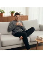 Pánské pyžamo model 21396720 New grey - Henderson Pánské pyžamo model 21396720 New grey - Henderson