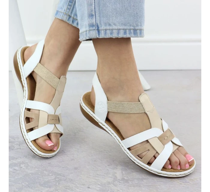 Pohodlné dámske sandále Rieker 65918-81