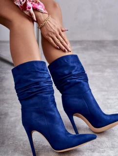 Dámské kozačky kozačky Modré model 21596851 - Boto