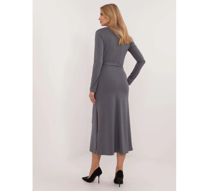 Šaty LK SK 509792.21P tmavo sivé Šaty LK SK 509792.21P tmavo sivé