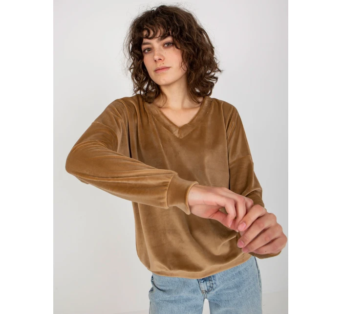 Mikina RV BL 8441.07P ťava Mikina RV BL 8441.07P ťava