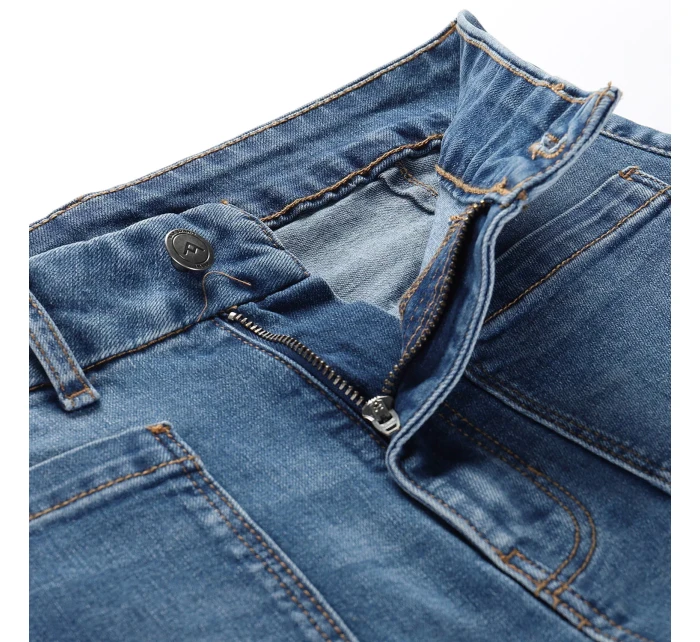 Dámske džínsy s vysokým pásom NAX NAX DAWEA dk.metal blue Dámske džínsy s vysokým pásom NAX NAX DAWEA dk.metal blue