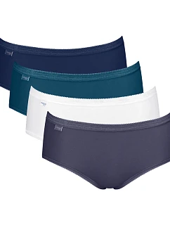 Dámske nohavičky Basic+ Midi C4P – White / Blue – bielo-modré PW01 – SLOGGI